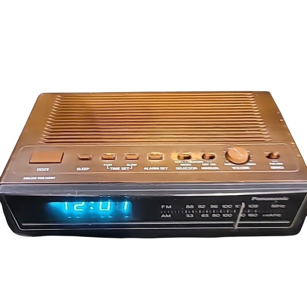 Panasonic RC-65 AM/FM Digital Clock‎ Radio WORKS Vintage